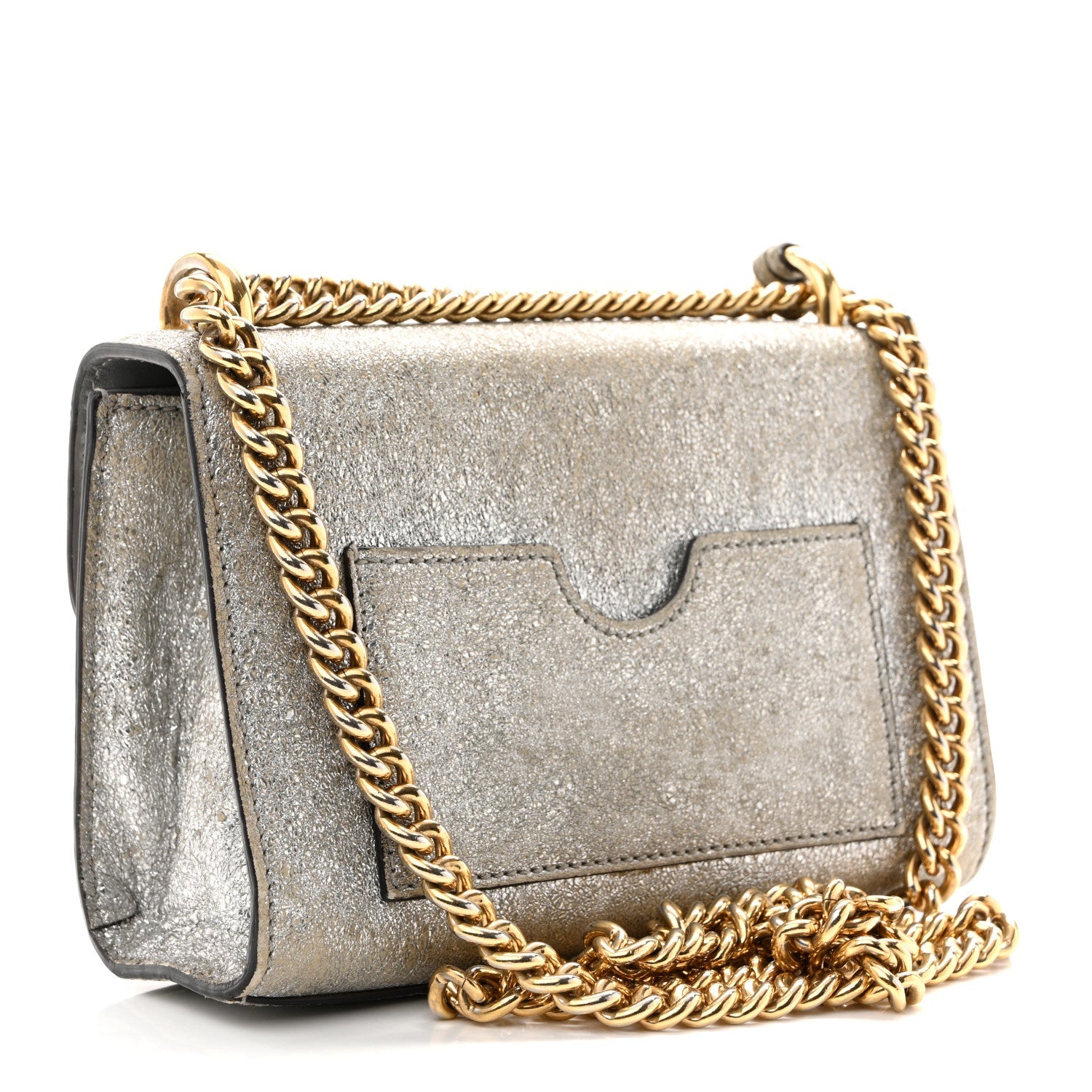 Galassia Small Padlock Shoulder Bag Platino