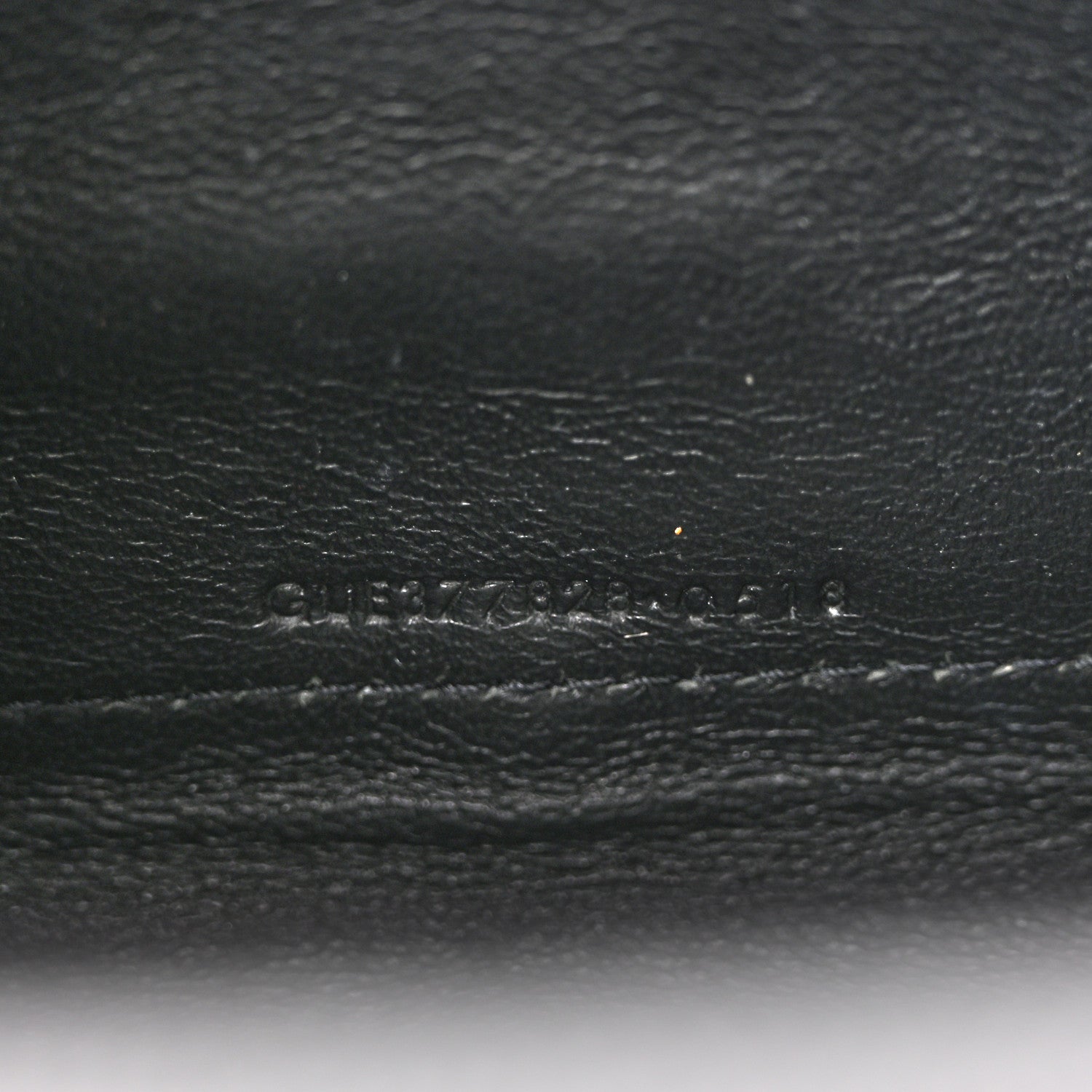 Grain De Poudre Matelasse Chevron Monogram Chain Wallet Black