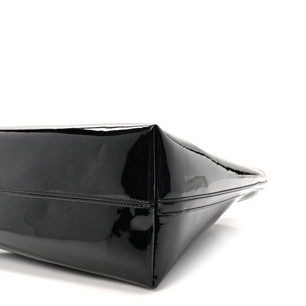 Patent Calfskin Rendez-Vous Hobo Black