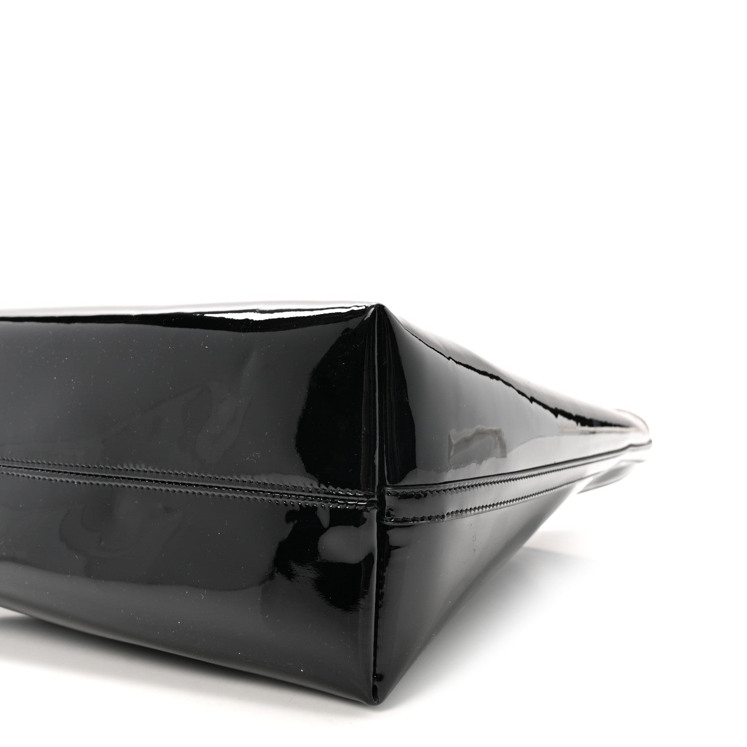 Patent Calfskin Rendez-Vous Hobo Black