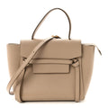 Grained Calfskin Nano Belt Bag Light Taupe