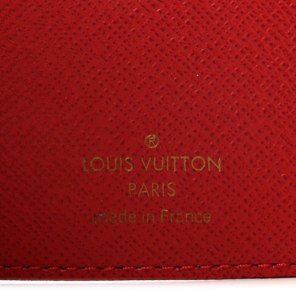 Damier Ebene Victorine Wallet Red