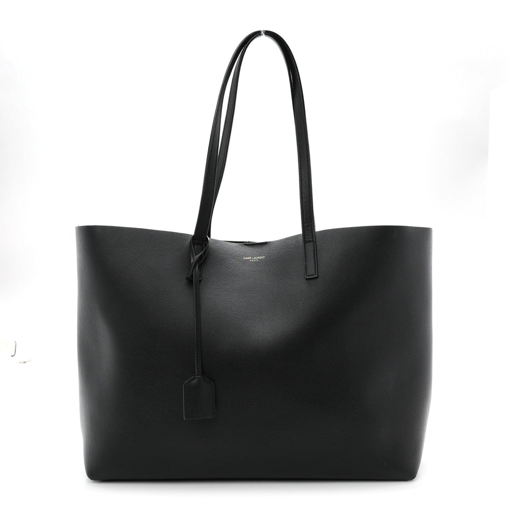 Calfskin Large Shopping Tote Black
