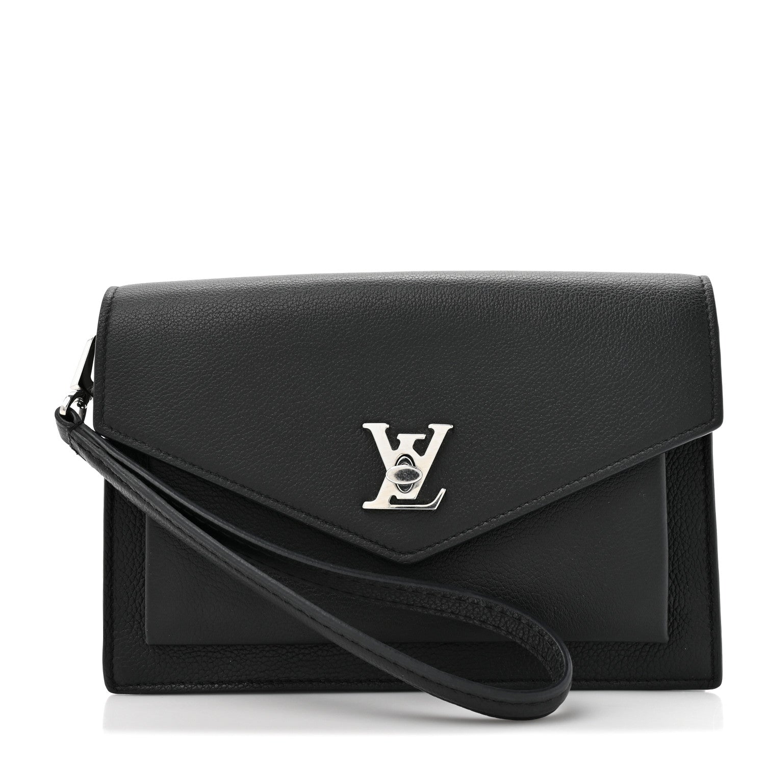 Soft Calfskin My Lockme Chain Pochette Black