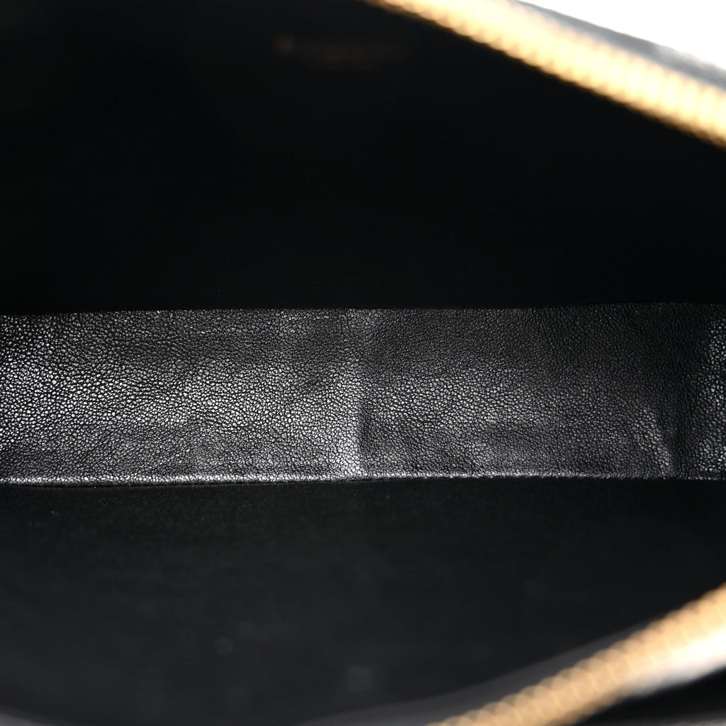 Jacquard Check Snip Bag Black