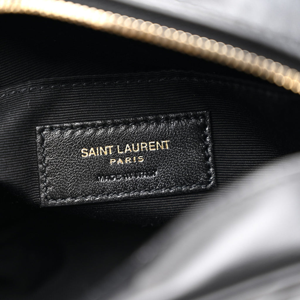 Calfskin Matelasse Monogram Lou Belt Bag Black