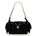 Pony Hair Mini Chanel 25 Handbag Dark Khaki Black