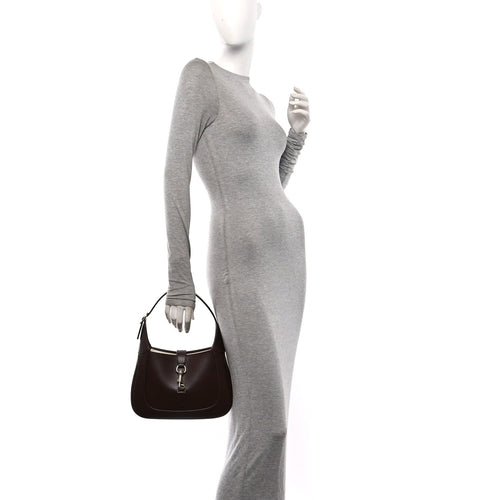 Ancora Calfskin Small Jackie Shoulder Bag Sweet Chestnut