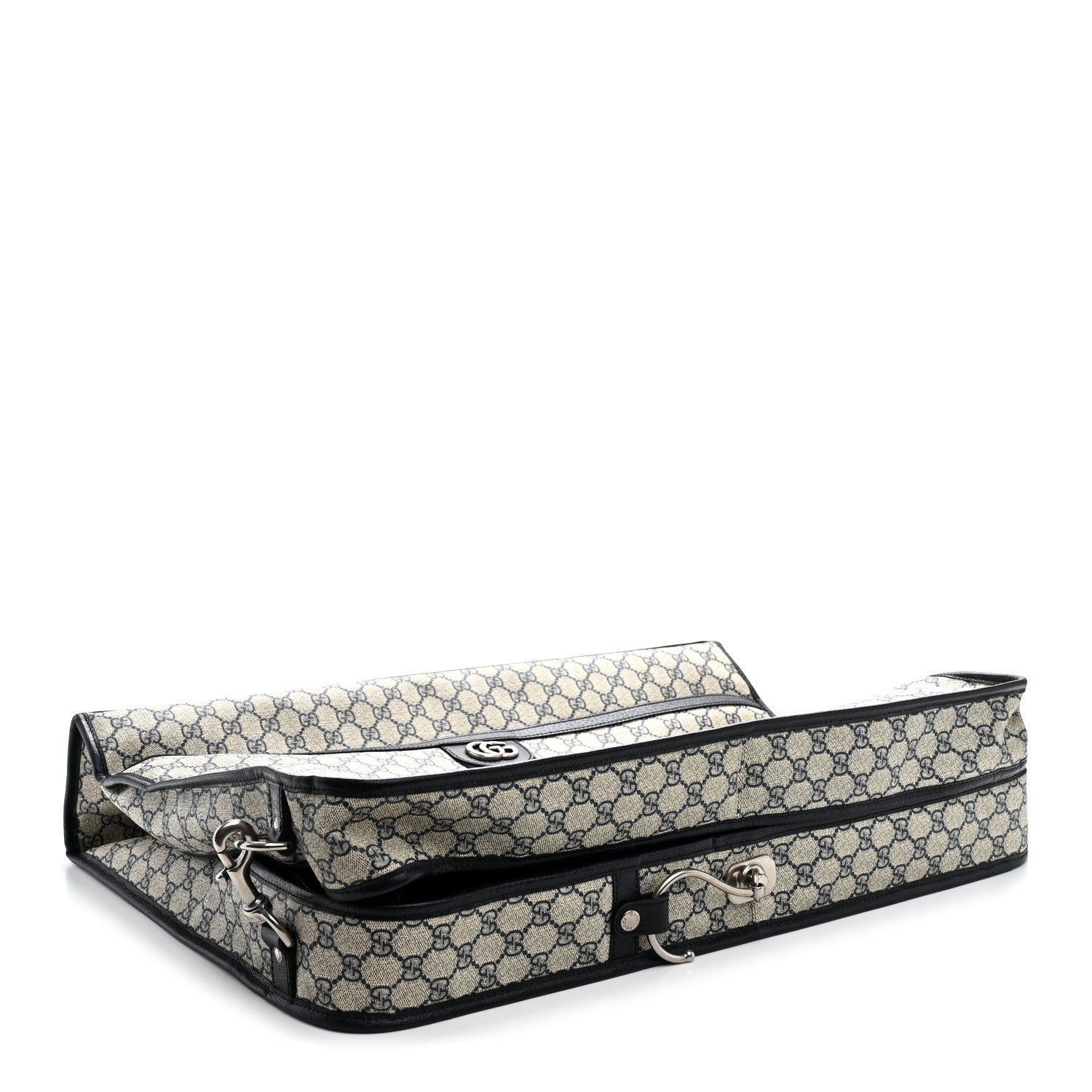 GG Supreme Monogram Web Savoy Garment Bag Beige Blue
