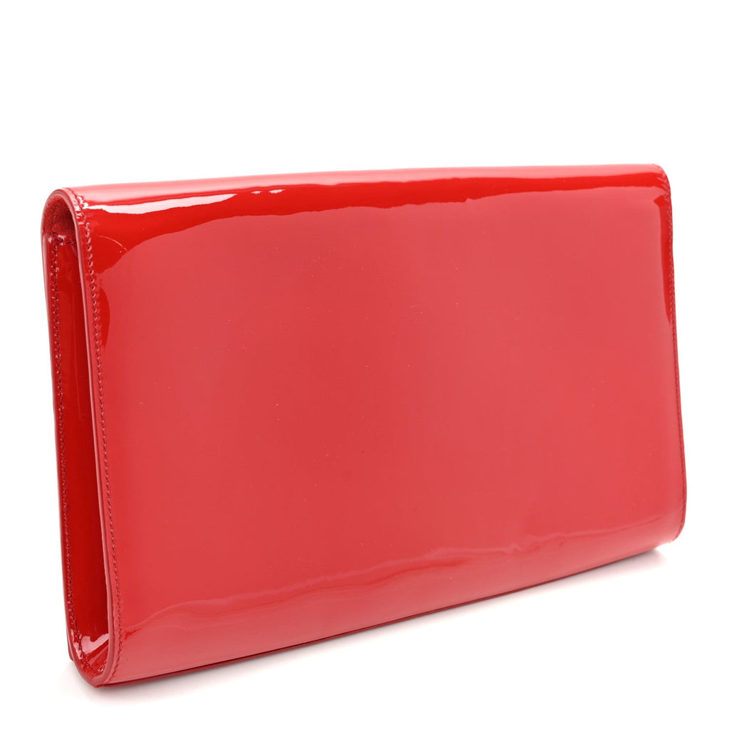 Patent Monogram Large Belle De Jour Clutch Red
