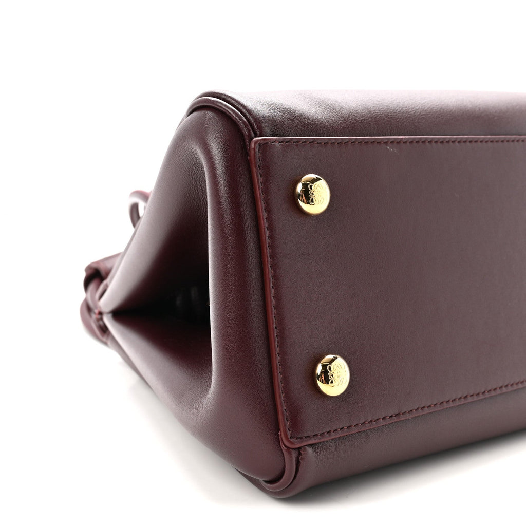 Supple Calfskin Small Madrid Bag Dark Burgundy