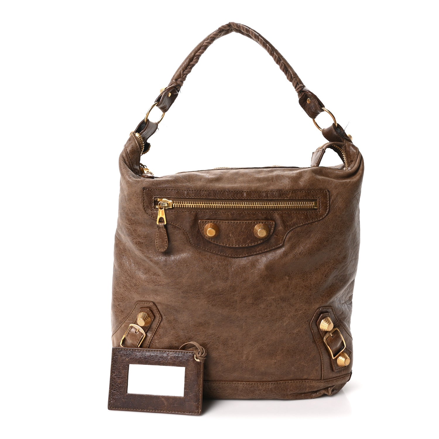 Agneau Giant 21 Gold Hardware Day Hobo Truffle