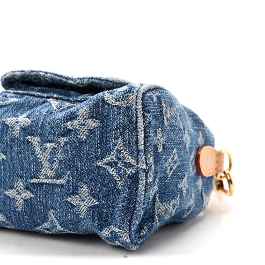 Monogram Denim Nano Speedy Blue