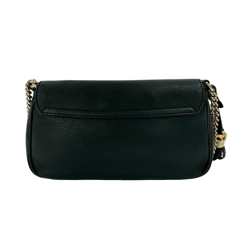 Gucci Soho GG Logo Embossed Leather Shoulder Bag