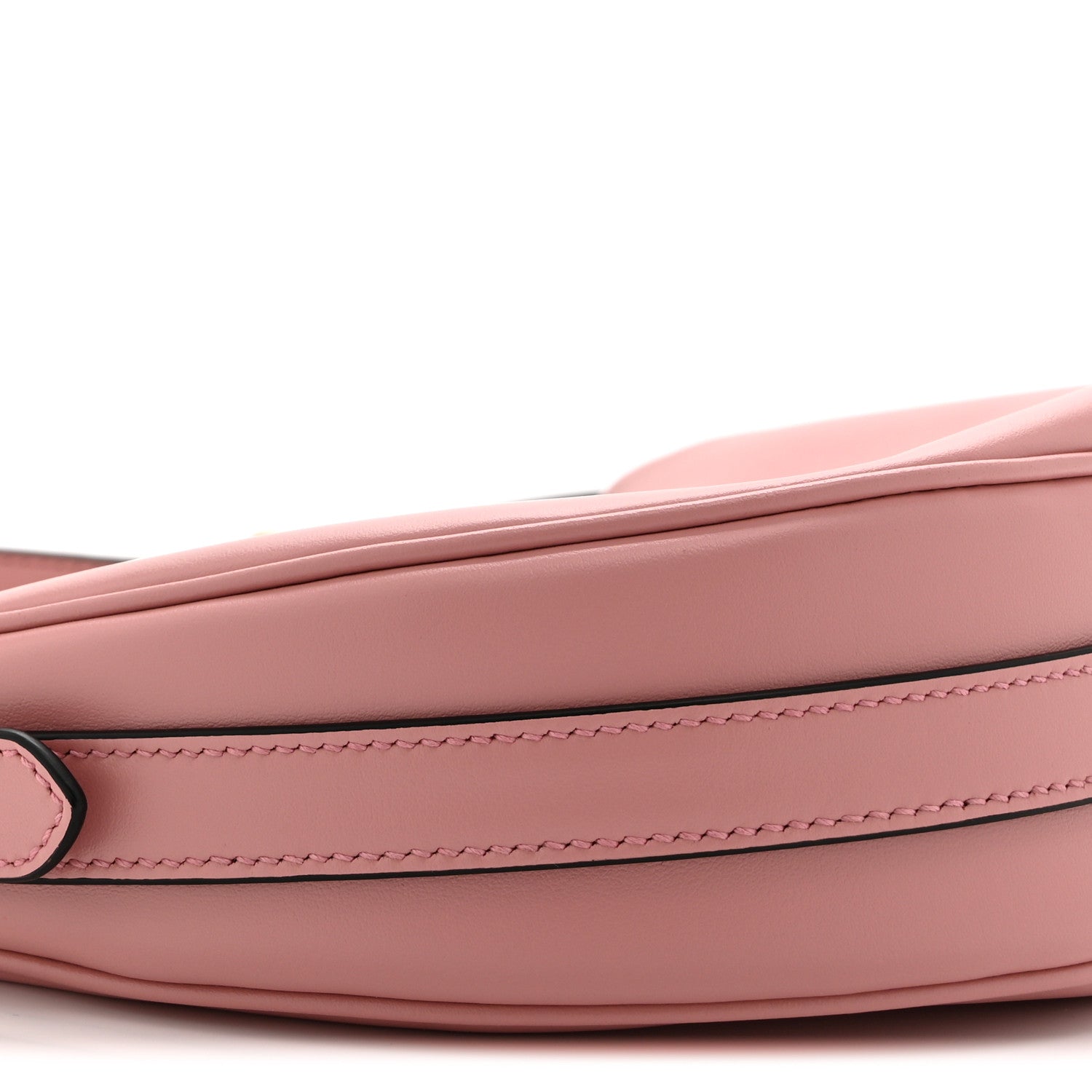 Soft Calfskin Arque Shoulder Bag Alabastro