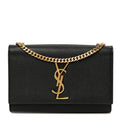 Grain De Poudre Small Monogram Kate Satchel Black