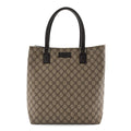 GG Plus Monogram Small Vertical Tote Dark Brown