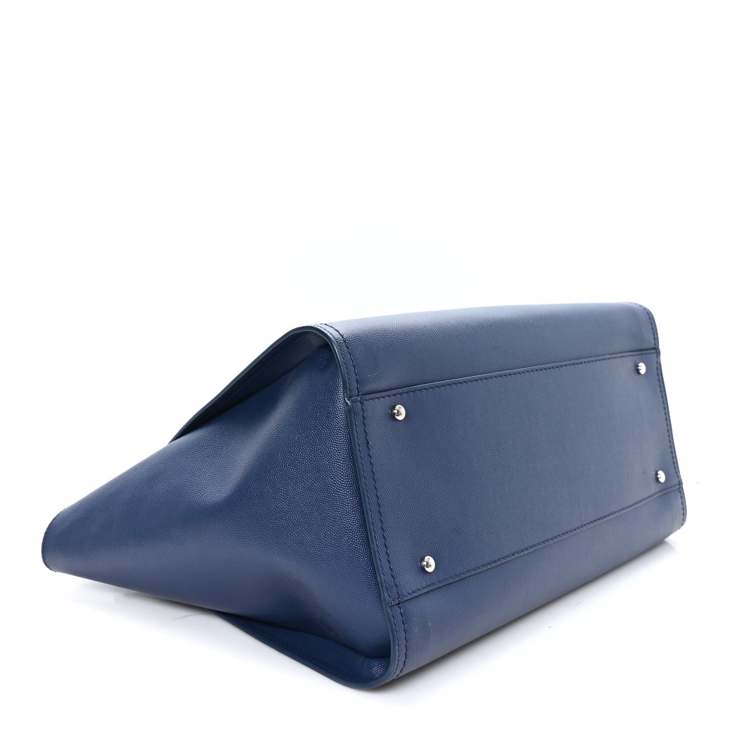 Caviar Large Studded Deauville Tote Navy