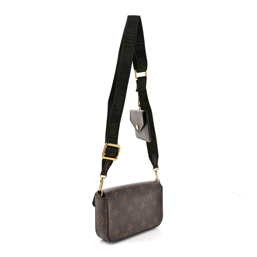 Monogram Felicie Strap & Go Kaki
