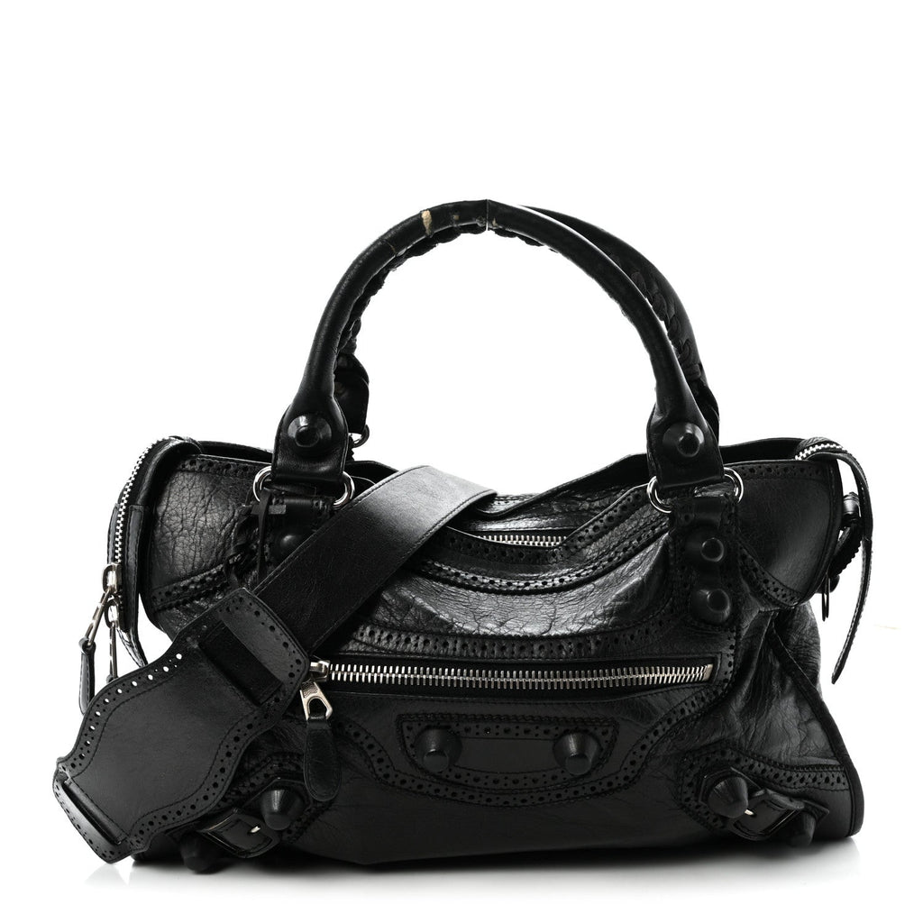 Agneau Giant Brogues Hardware City Black
