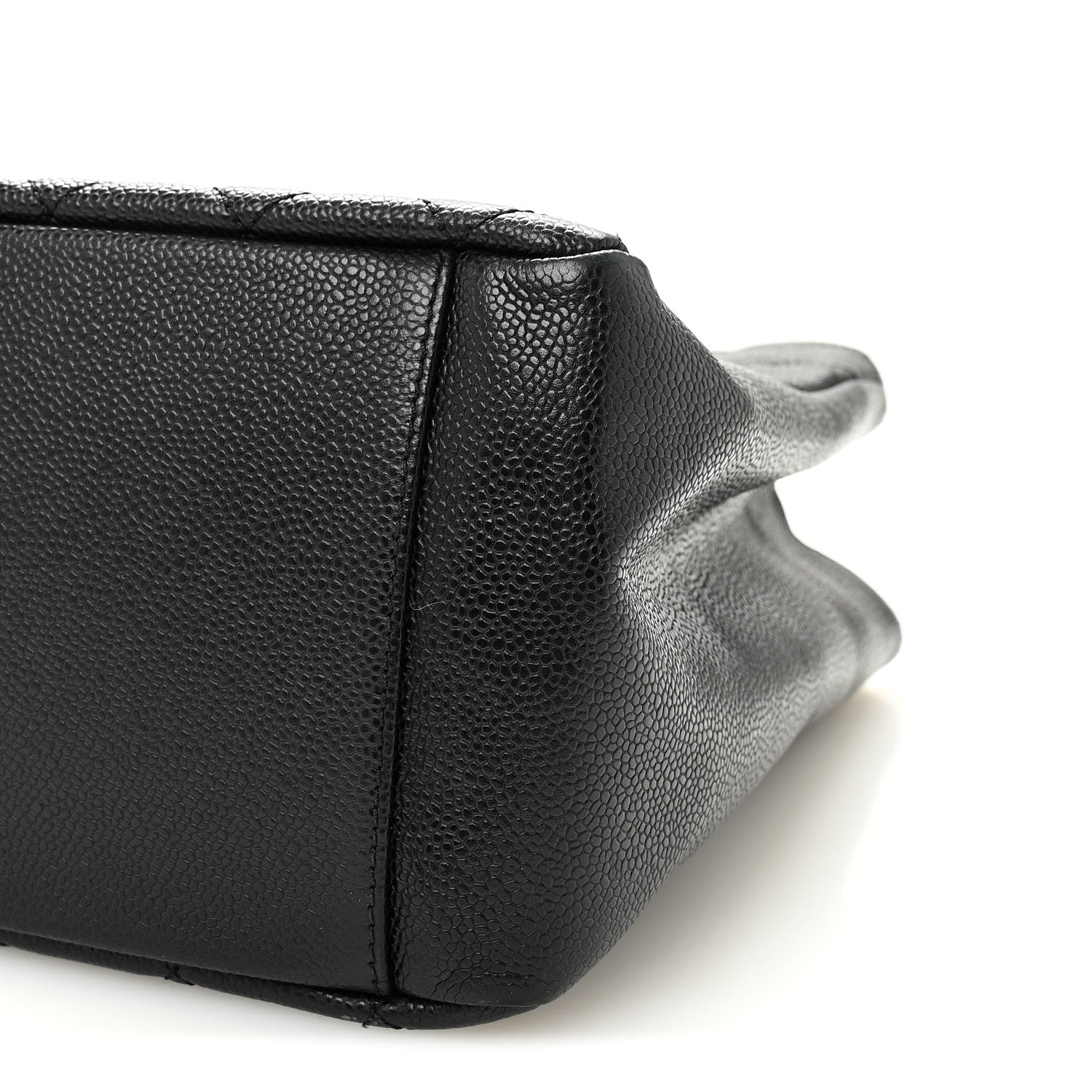 Caviar Large CC Shoulder Bag Black