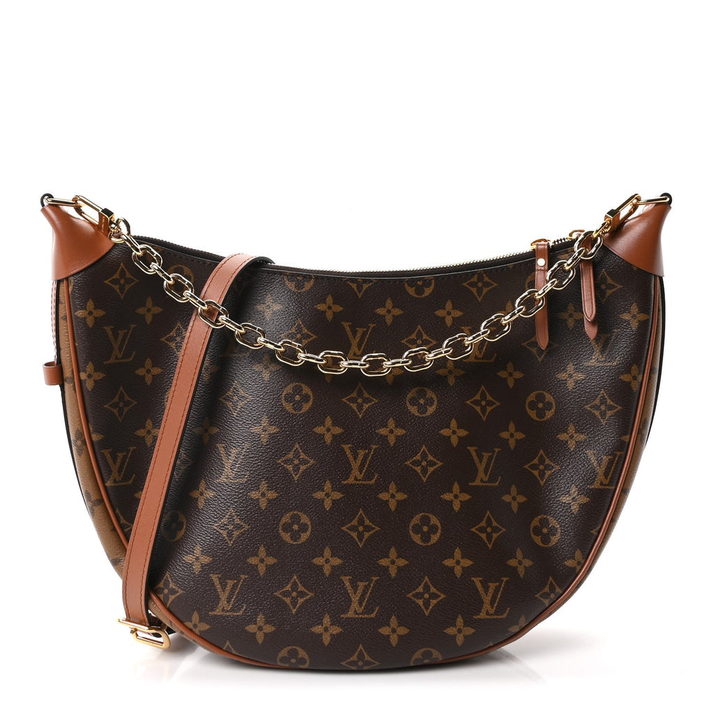 Reverse Monogram Loop Hobo