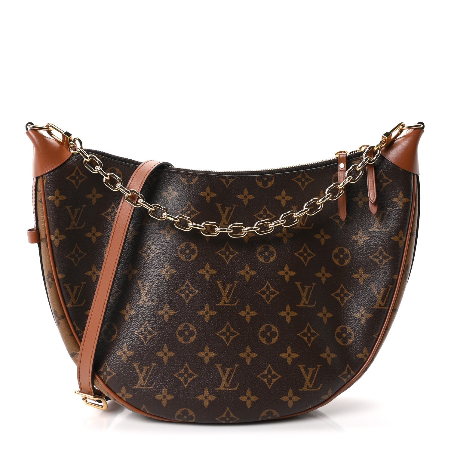 Reverse Monogram Loop Hobo