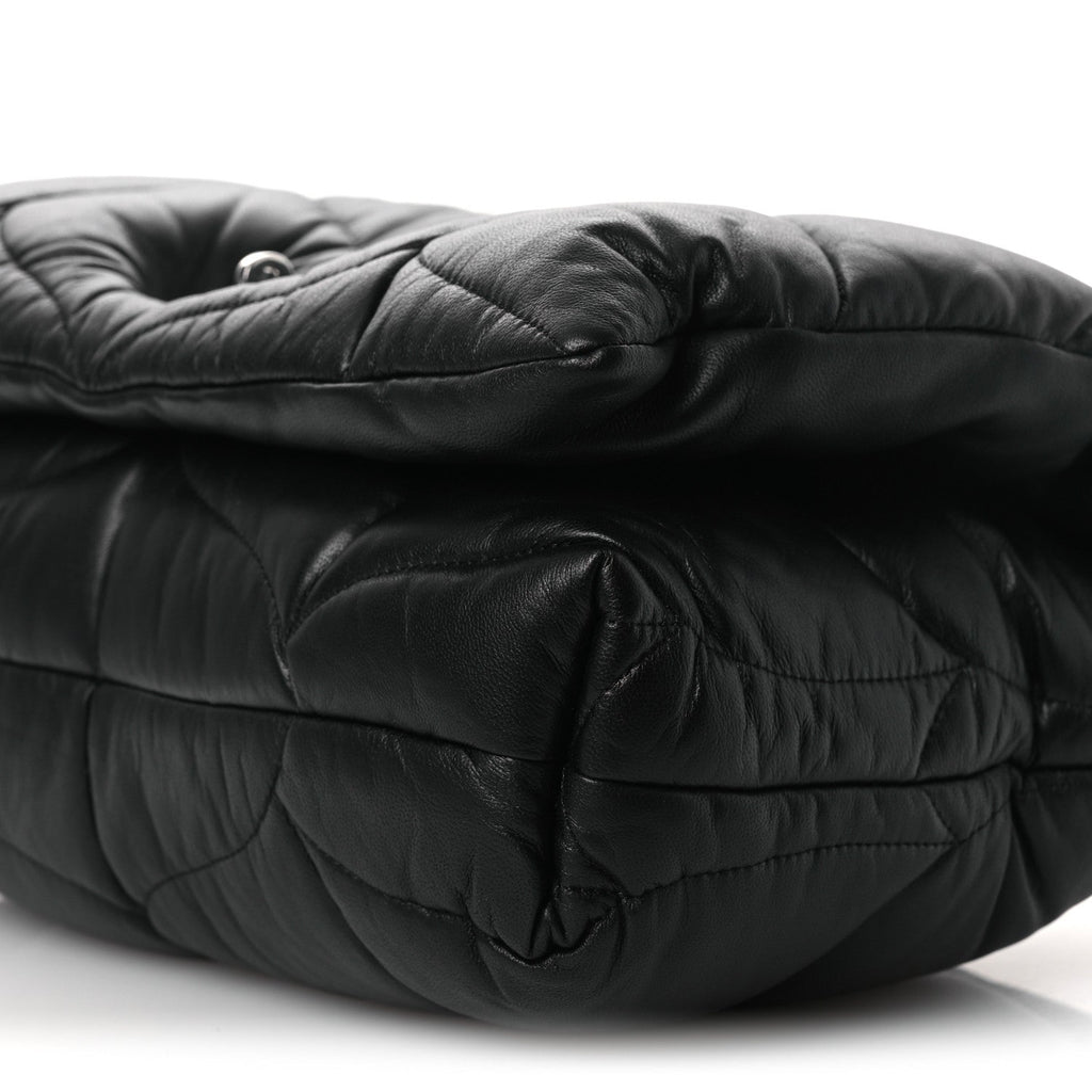 Nappa Pillow Quilted Little Softie Bag Black