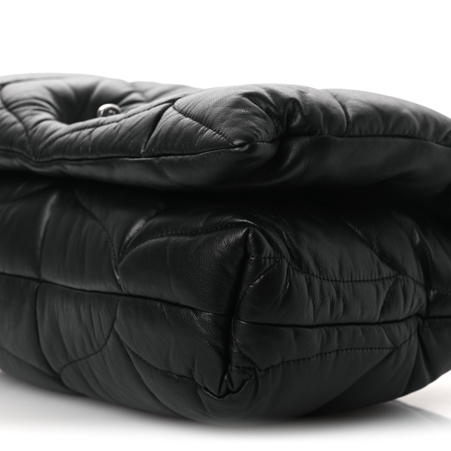 Nappa Pillow Quilted Little Softie Bag Black