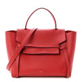 Grained Calfskin Mini Belt Bag Coquelicot