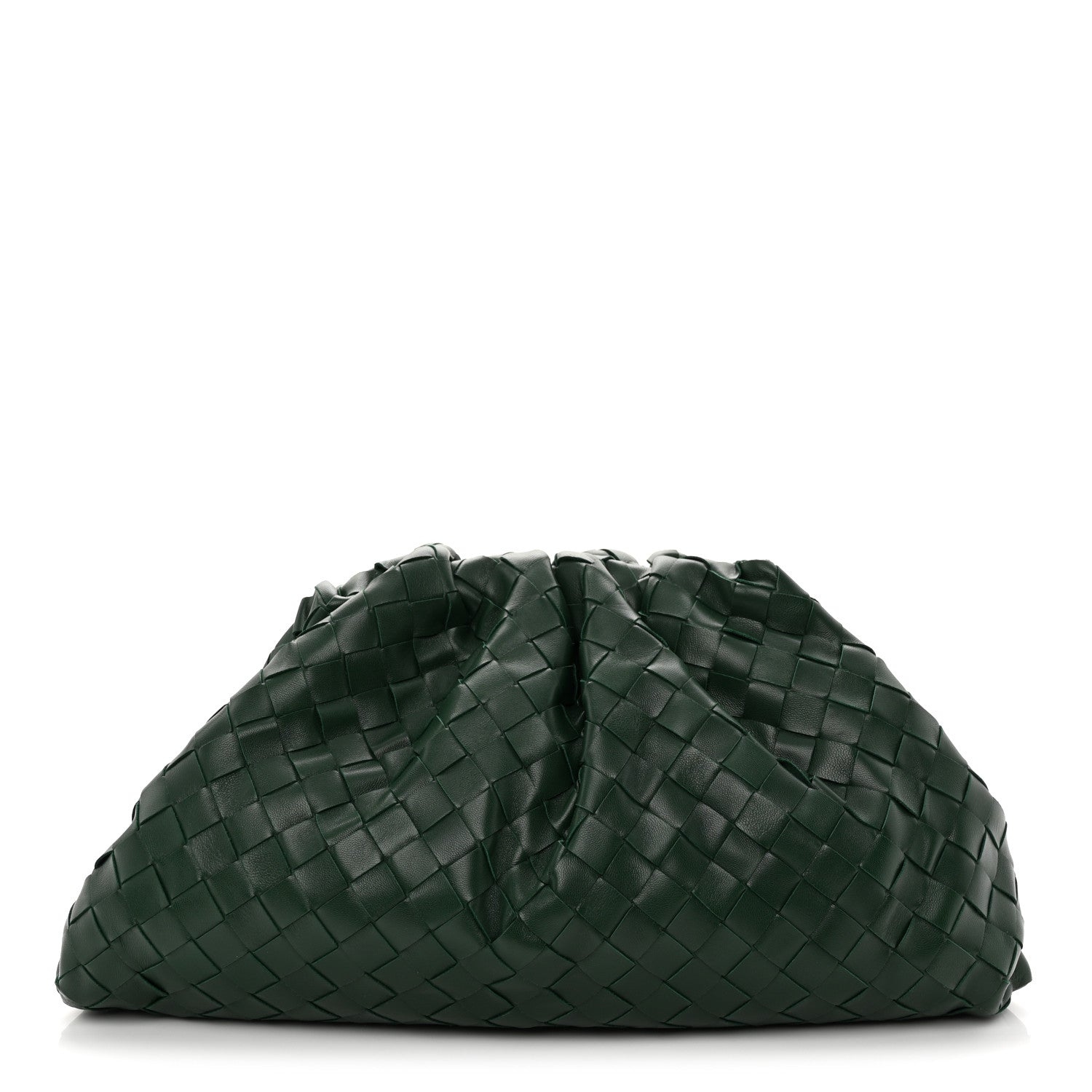 Nappa Maxi Intrecciato The Pouch Oversized Clutch Raintree