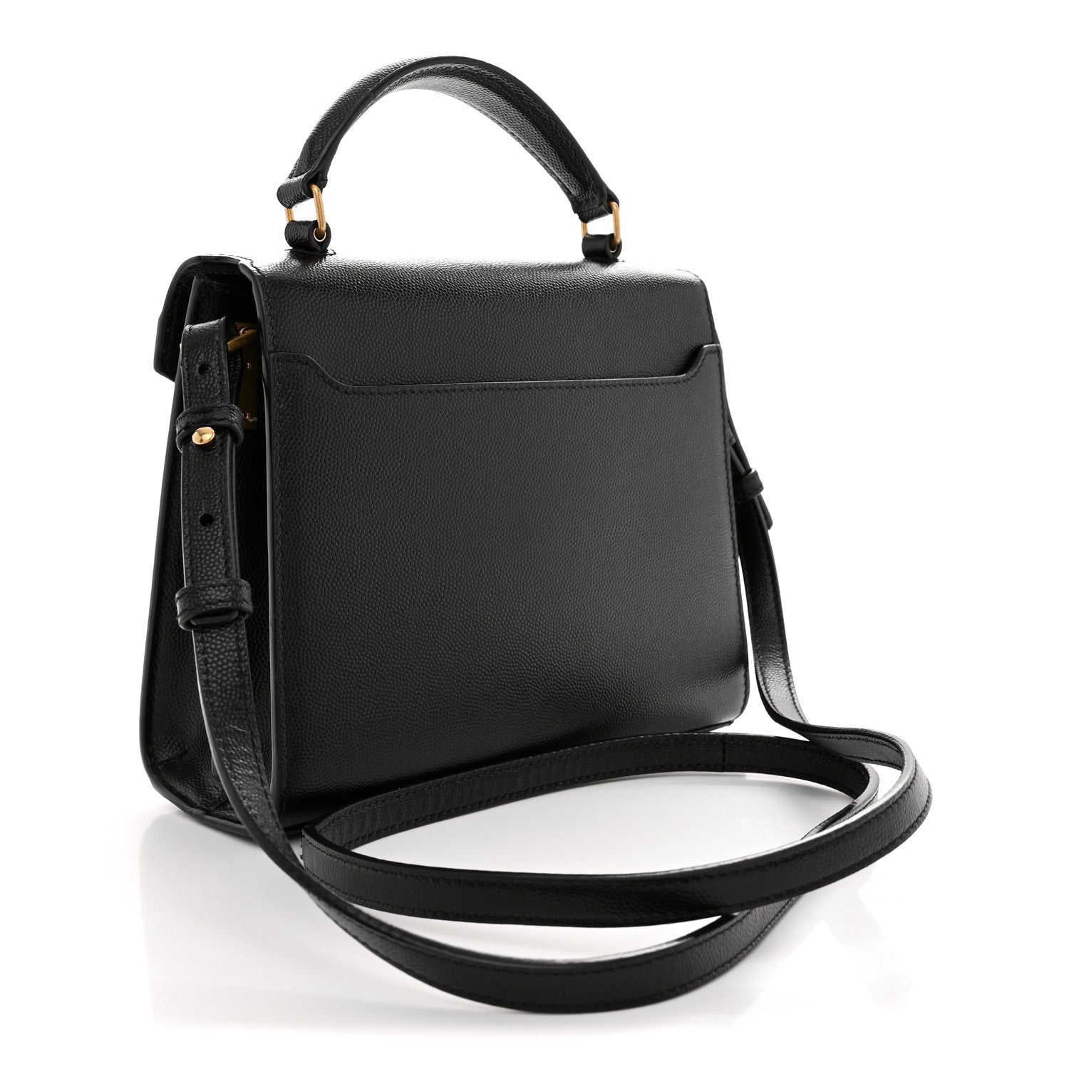 Grain de Poudre Mini Classic Monogram Cassandra Top Handle Black