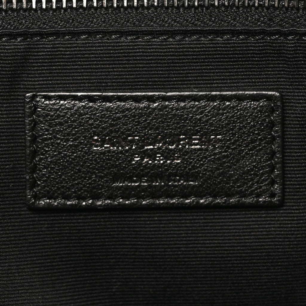 Crinkled Calfskin Matelasse Monogram Large Niki Chain Satchel Fog