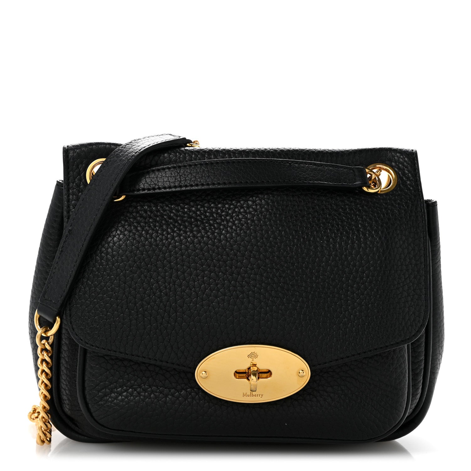 Heavy Grained Calfskin Darley Satchel Black