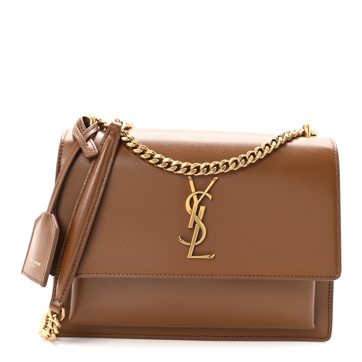 Smooth Calfskin Medium Monogram Sunset Satchel Fox