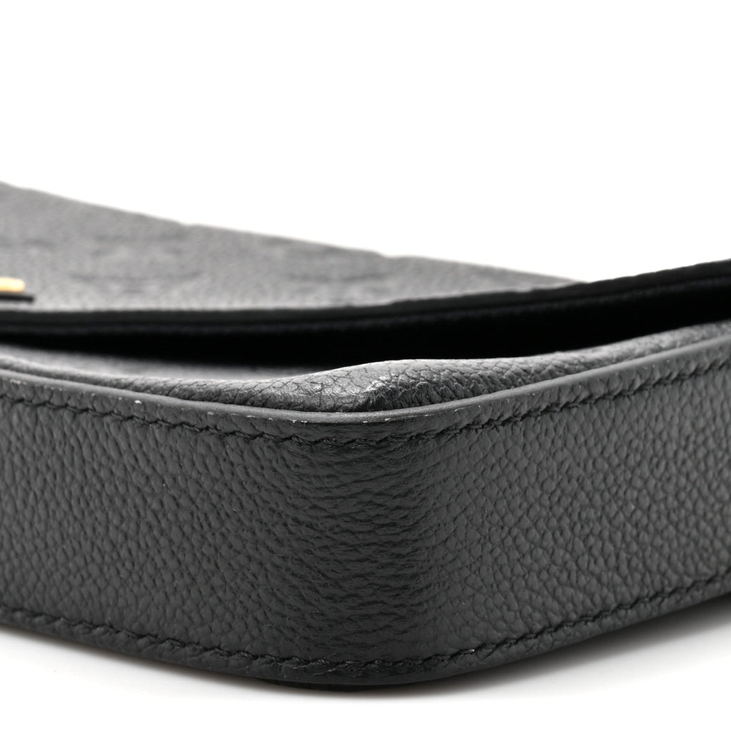 Empreinte Pochette Felicie Chain Wallet Black