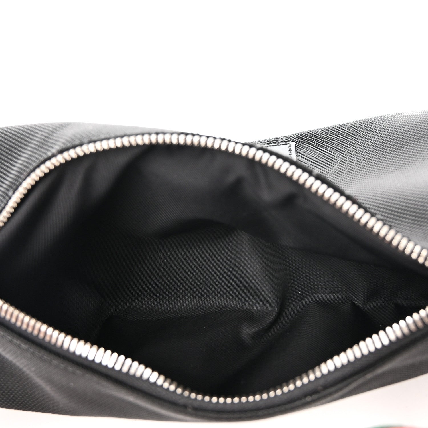 Techno Canvas Web Large Belt Bag Black