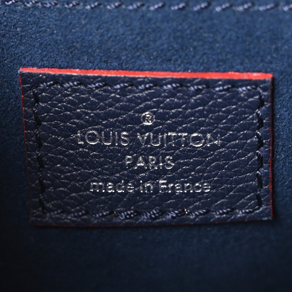 Soft Calfskin My Lockme Chain Bag BB Marine Rouge