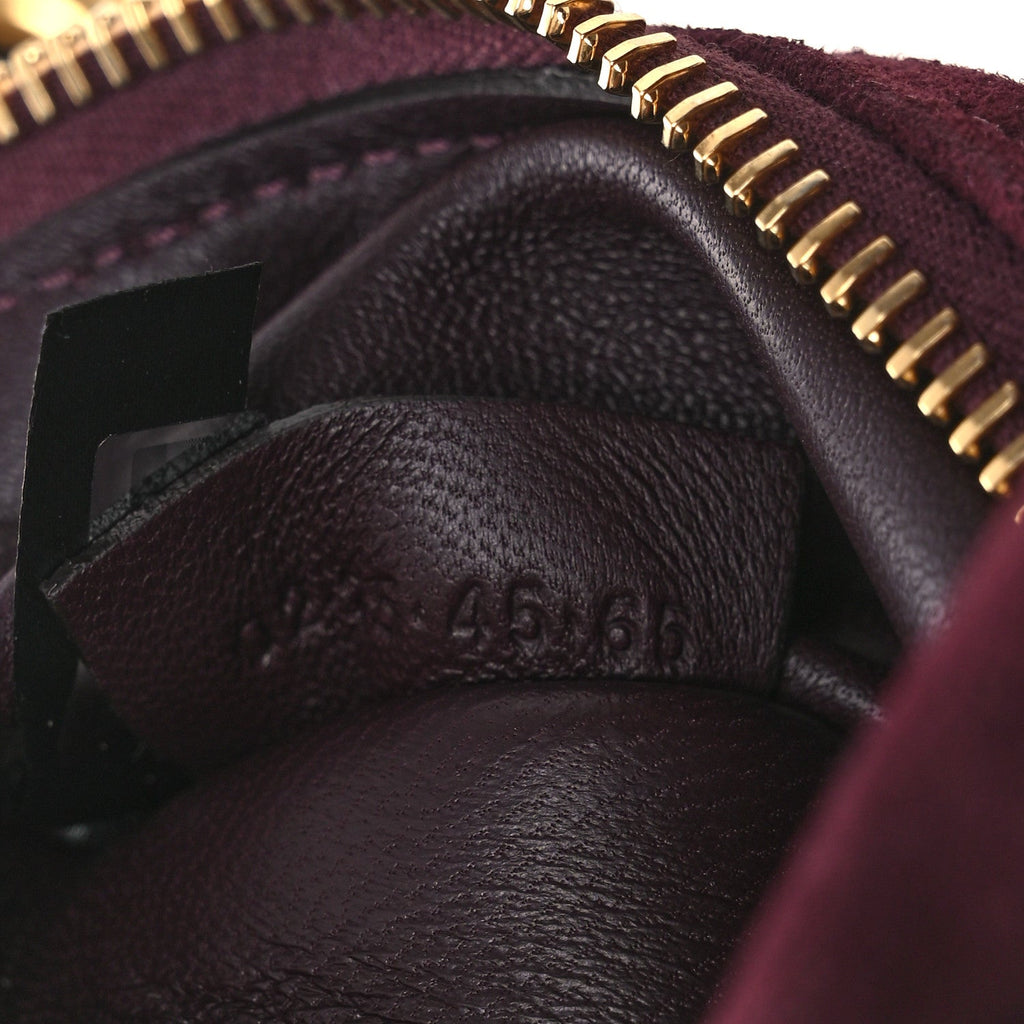 Suede Mini Bracelet Hobo Bag Deep Violine