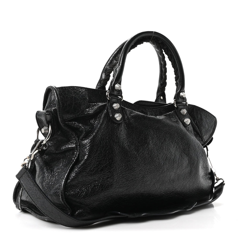 Agneau Giant 12 Silver Hardware City Black
