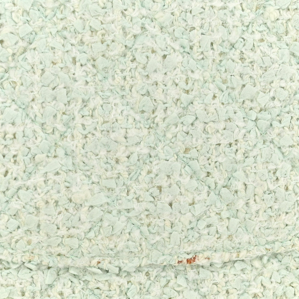 Tweed Medium Double Flap Light Turquoise