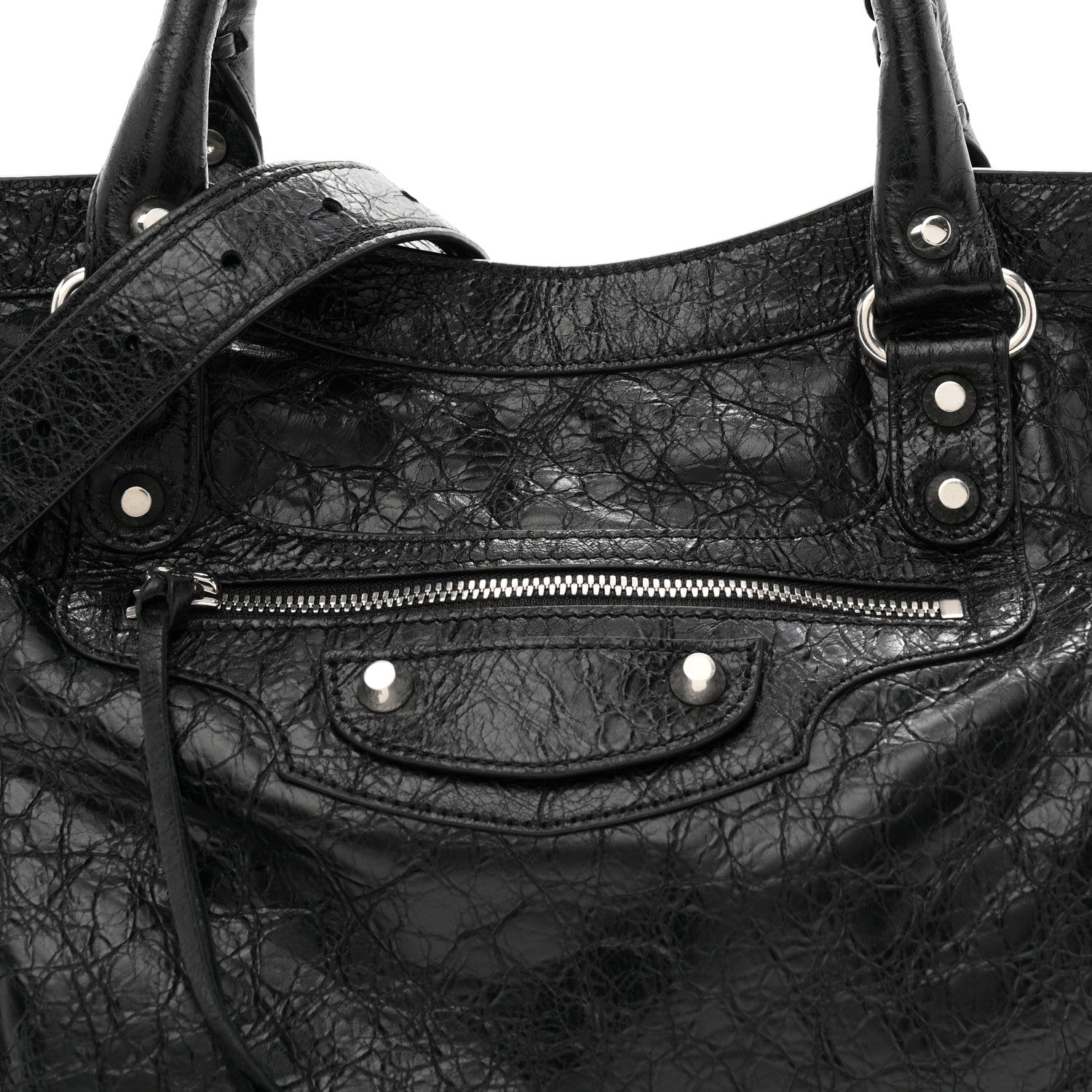 Agneau Arena Silver Hardware Medium Le City Black