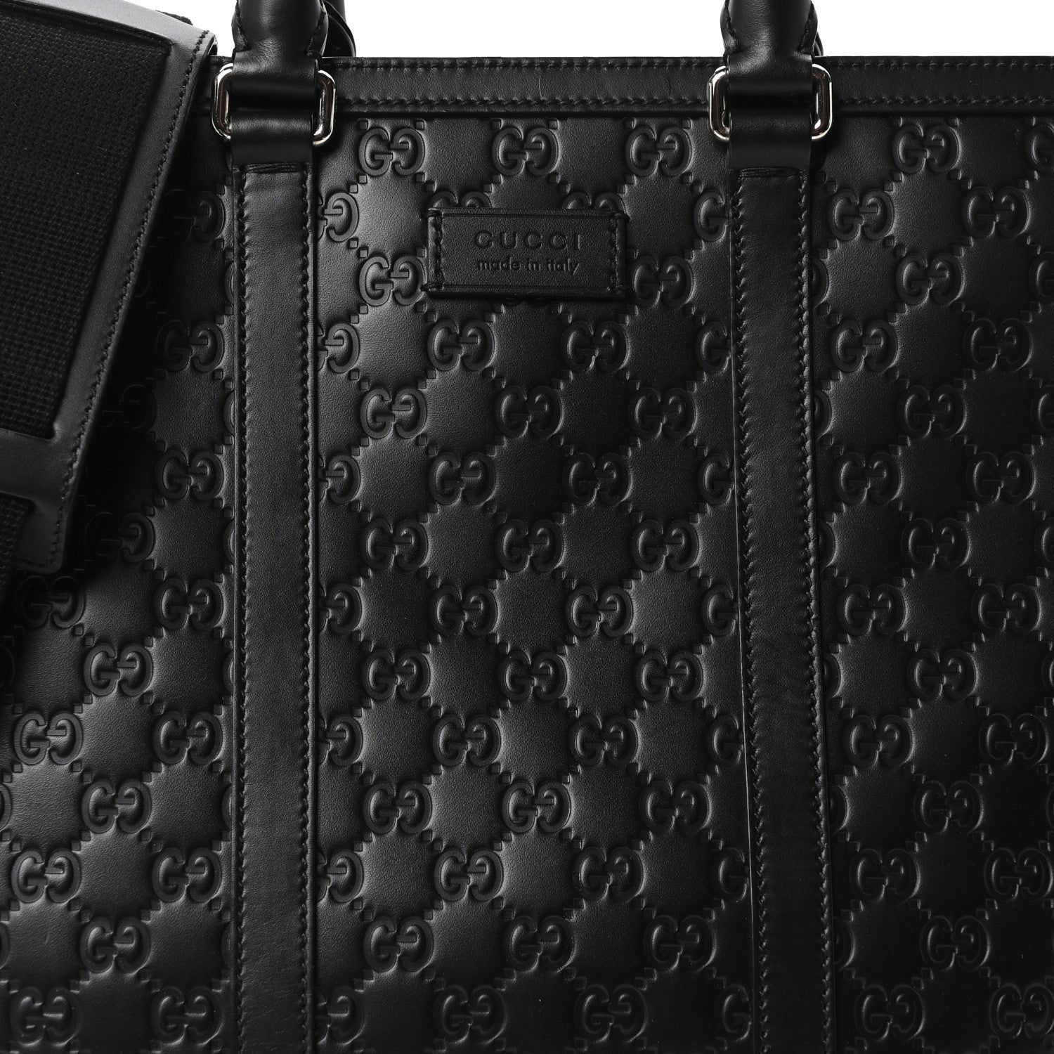 Guccissima Signature Briefcase Black