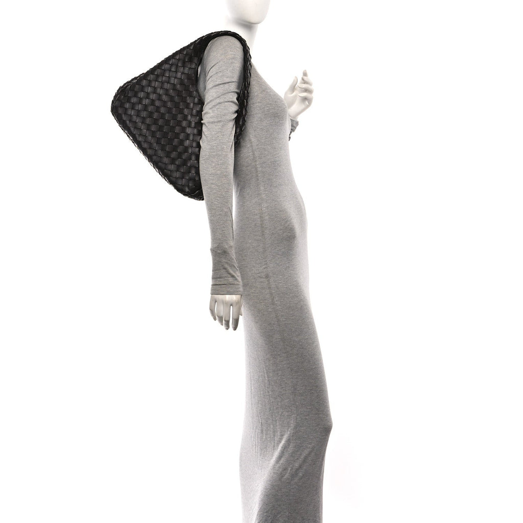 Nappa Intrecciato Medium Campana Shoulder Bag Fondant