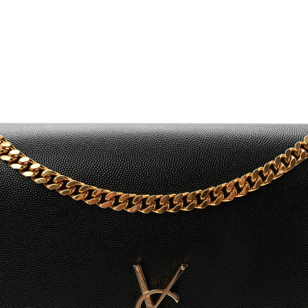 Grain De Poudre Large Classic Monogram Kate Satchel Black