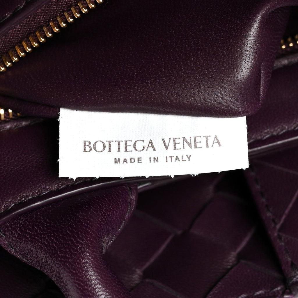 Nappa Intrecciato Small East West Andiamo Shoulder Bag Dark Mystic