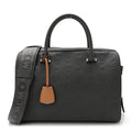Calfskin Ottomar Monogram Essential Boston Bag Grey