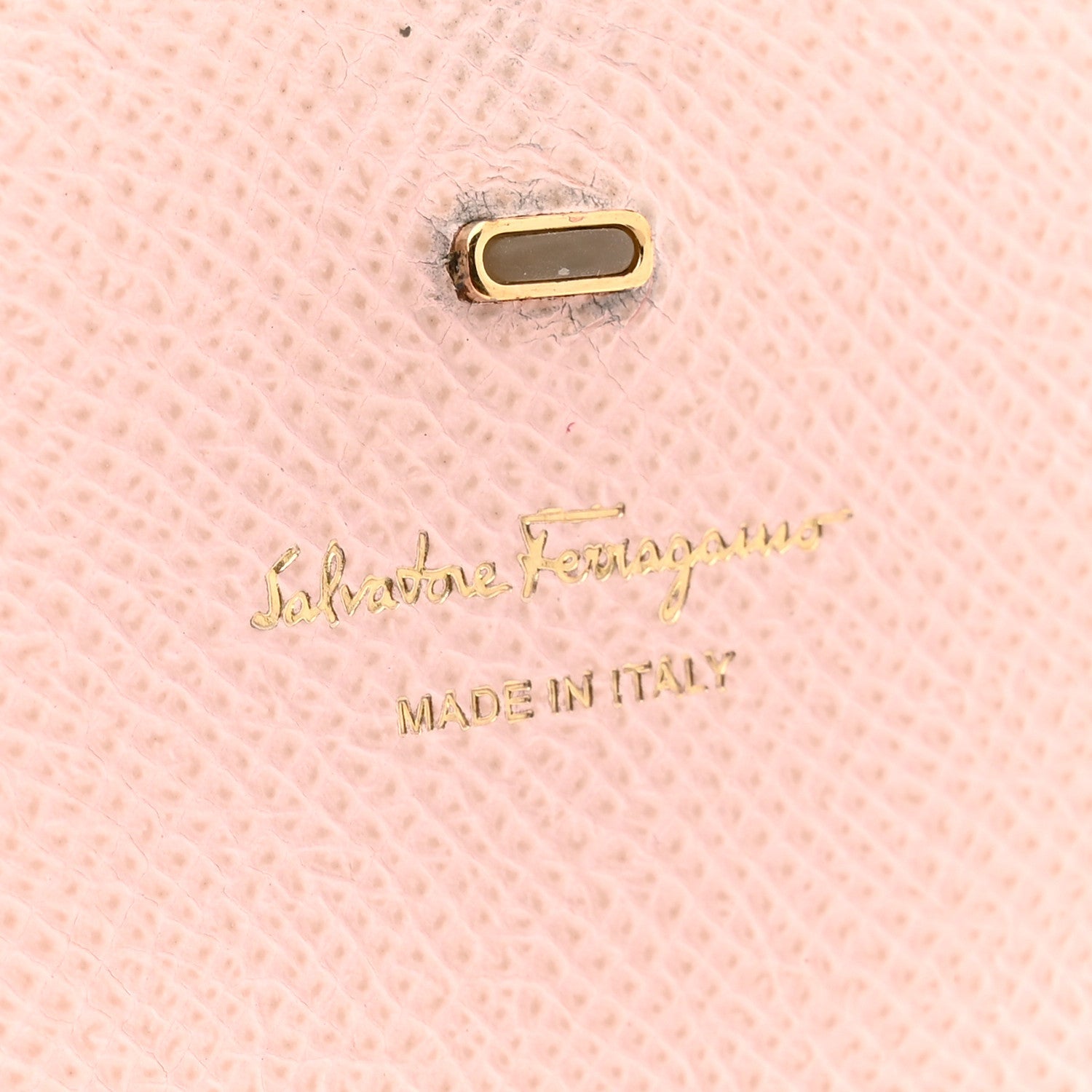 Hammered Calfskin Gancio Wallet On Chain Nylund Pink
