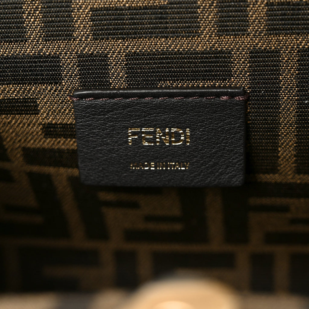 Snakeskin Small Fendi First Brown