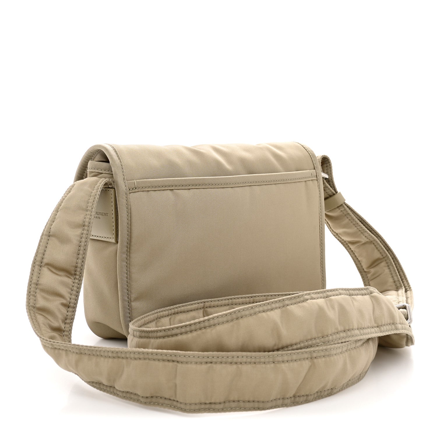Econyl Nylon Small Niki Messenger Gray Hay